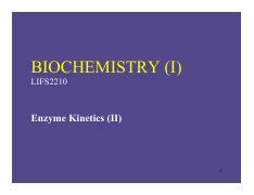 L Enzyme Kinetics Ii Pdf Biochemistry I Lifs Enzyme Kinetics Ii