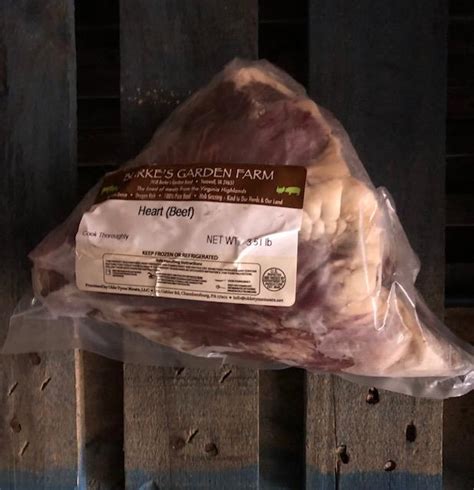 Whole Beef Heart Per Lb Amos Miller Organic Farm