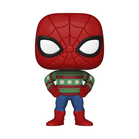 Buy Pop! Holiday Spider-Man in Ugly Sweater at Funko.