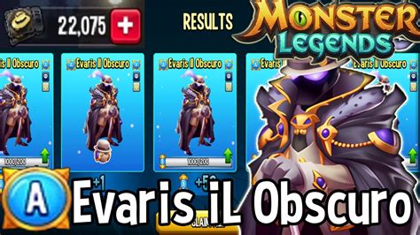 Monster Legends Get Evaris Il Obscuro K Tickets Free Conjuring