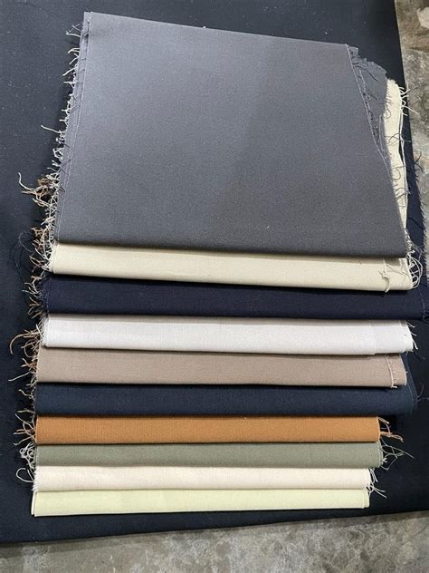 Bottom Cotton Twill Lycra Fabric Size To Meter Cut Plain Solids