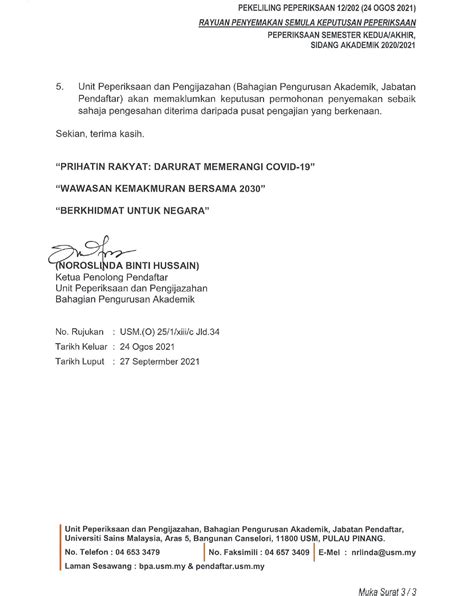 Surat Pengesahan In English Kpm Pekeliling Results From Sample