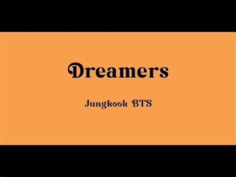 Dreamers Jungkook BTS Lirik Lagu Barat FIFA World Cup 2022