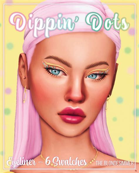 Dippin Dots Eyeliner Theblondesimmer In 2024 Dippin Dots Sims 4 Mm Sims Cc