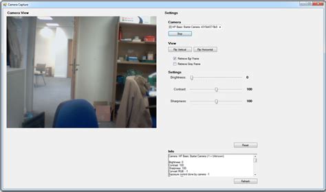 Camera Capture Emgu CV OpenCV In NET C VB C And More