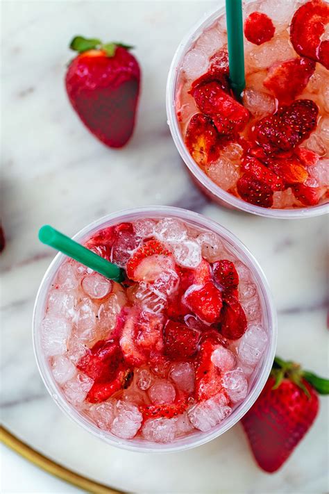 Strawberry Acai Refresher Starbucks Copycat We Are Not Martha