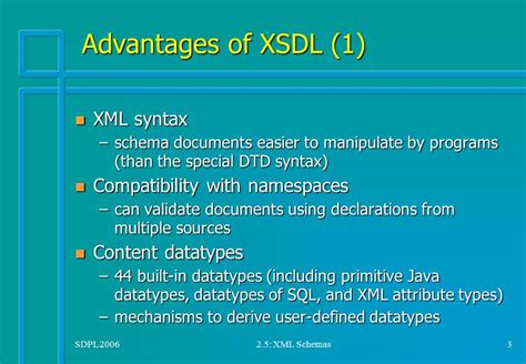 SDPL XML Schemas1 2 5 XML Schemas N Short Introduction To XML Schema