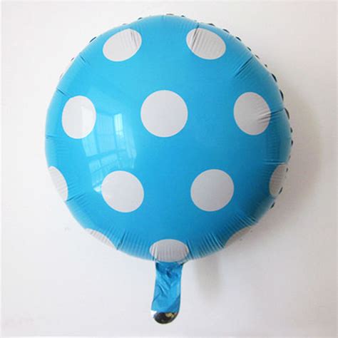 Mytex Inch Polka Dots Blue Foil Balloon From Category Value Pack