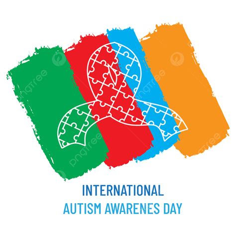 Autism Awareness Day Vector Hd Images Brush Autism Awareness Day