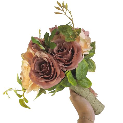 Buquê de Noiva Toque Real Rosas Flores artificiais Decoração e