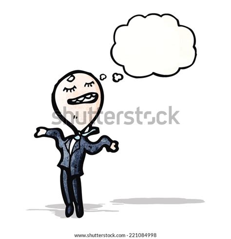 Cartoon Balloon Head Businessman Stock Vector Royalty Free 221084998