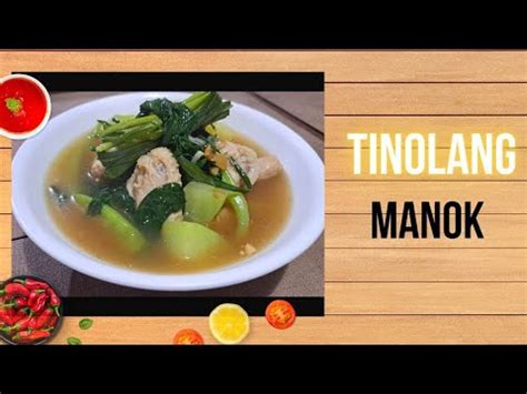 Chicken Tinola Recipe Classic Tinolang Manok Chicken Tinola With