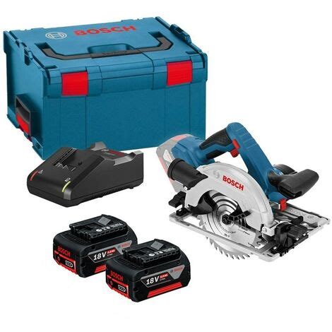 Bosch 18v GKS 18V 57 G 165mm Cordless Circular Saw Inc Guide Rail Base