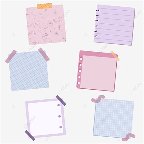 Post It Note White Transparent Hand Draw Note Paper Color Post It