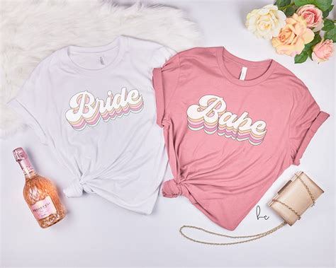 Retro Bride Bridesmaid Shirts Bachelorette Party Shirts Etsy