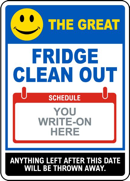 The Great Fridge Clean Out Write On Sign In Stock Ships Fast