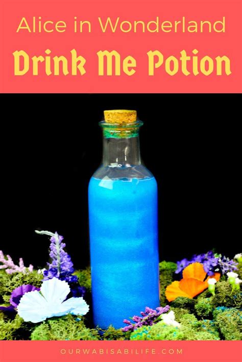 Sparkling Blue Drink Me Potion For An Alice In Wonderland Party