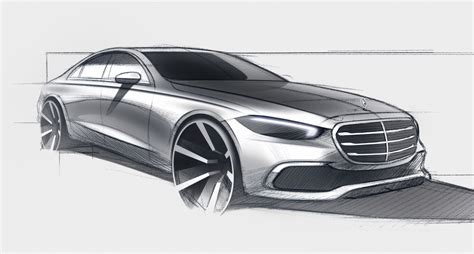 Mercedes Benz S Class First Sketch Auto Design