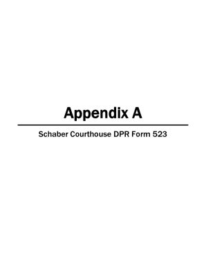 Fillable Online Appendix C INSTRUCTIONS FOR PREPARING DPR 523 FORMS FOR