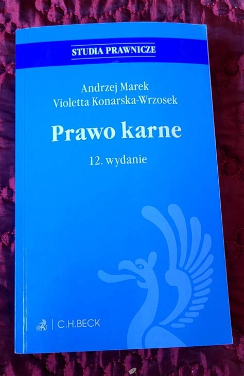 Prawo Karne Andrzej Marek Violetta Konarska Wrzos W Oc Awek Kup