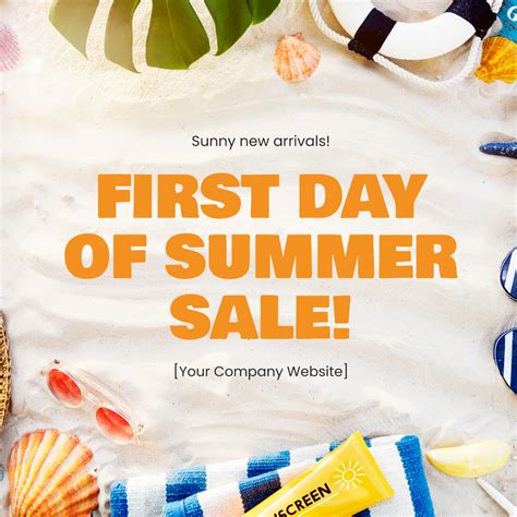 Free First Day Of Summer Instagram Post Template Edit Online