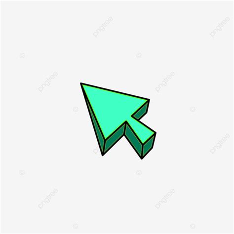 Green 3d Cursor Icon 3d Cursors Cursor Icon Green PNG Transparent