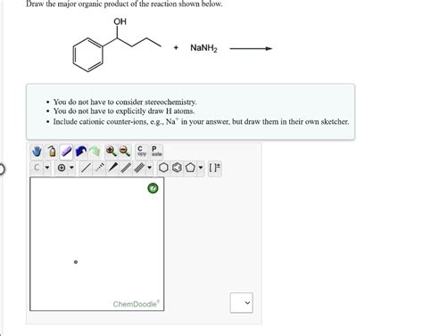 Draw The Major Organic Product Of The Reaction Shown Solvedlib