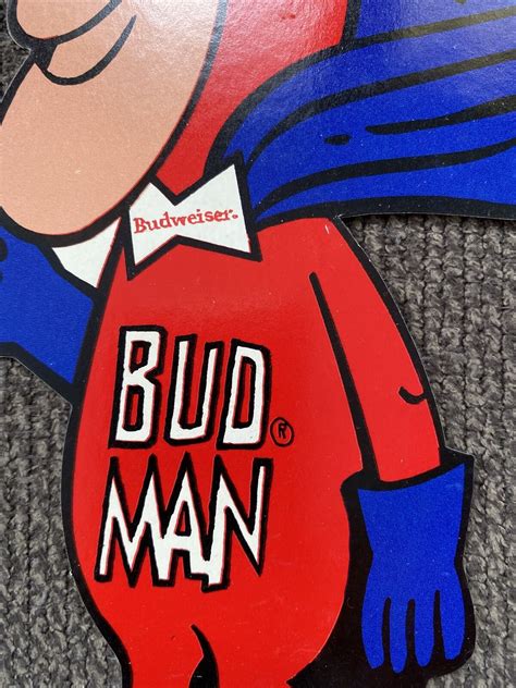 1970s Bud Man Budweiser Protest Picket Sign Stamp Out Thirst Decal