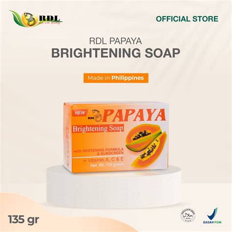 Jual RDL Papaya Brightening Soap Sabun Papaya Sabun Cuci Muka