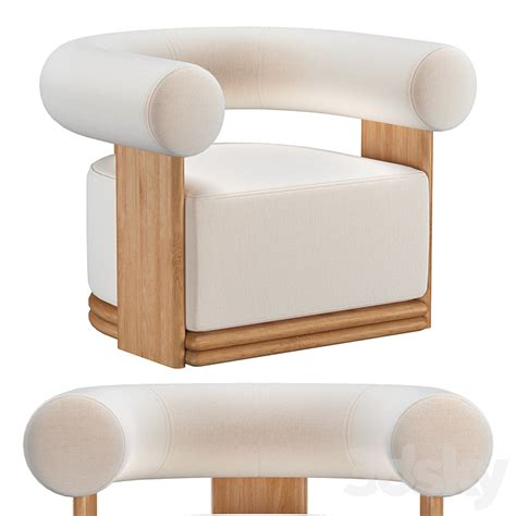 Bondi Teak Swivel Lounge Chair Arm Chair 3d Model