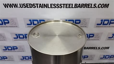 New 55 Gallon Stainless Steel Barrel | Closed Top (1.0 mm)