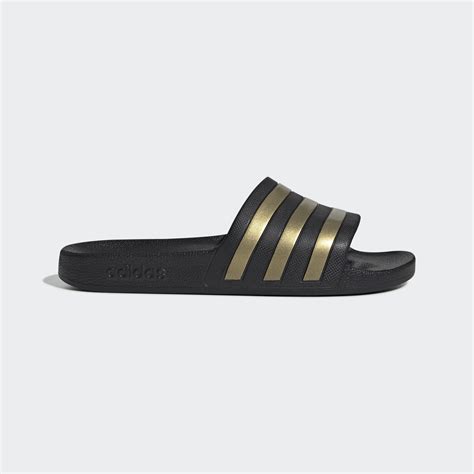 Adidas Sportswear Shoes Adilette Aqua Slides Black Adidas Egypt