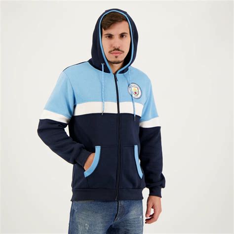 Jaqueta Moletom Manchester City Marinho Futfanatics