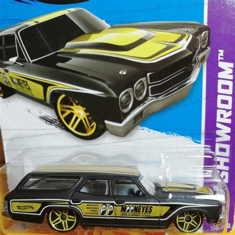 ホットウィール 1970 シボレー シェベル SS ワゴン ムーンアイズ 艶消し黒 Mooneyes Hot Wheels の落札情報詳細