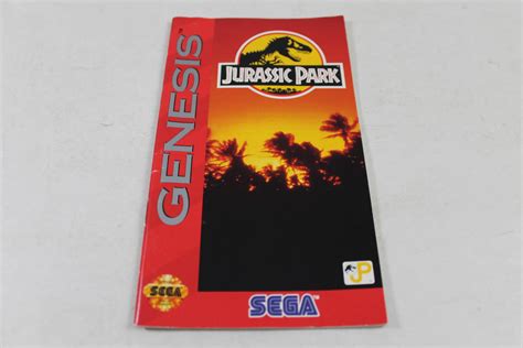 Manual Jurassic Park Sega Genesis Genjurassicparkm