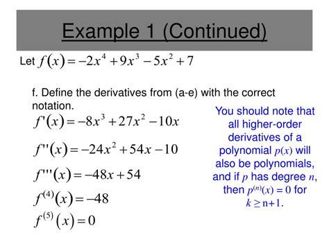 Ppt Section 23 The Product And Quotient Rules And Higher Order