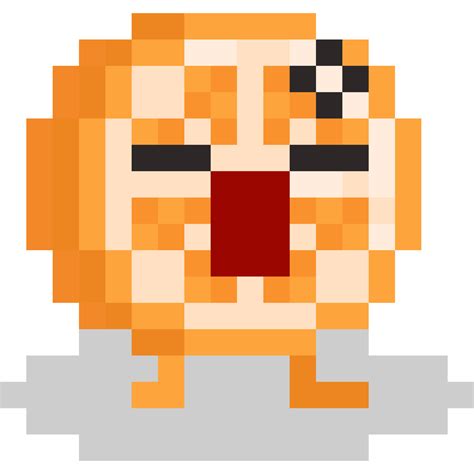 Pixel art cartoon orange character 31098134 PNG