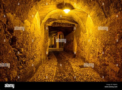 Italy Veneto Lake Garda Malcesine Old Town Alley Stock Photo Alamy