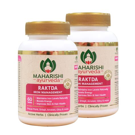 Raktda - Iron Management by Mahrishi Ayurveda | Buy Raktda - Iron ...