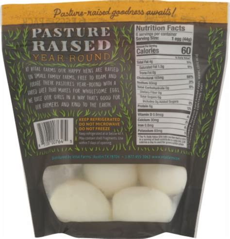 Vital Farms Pasture Raised Hard Boiled Eggs Ct Oz Harris Teeter