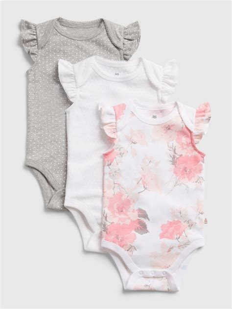 Baby Ruffle Bodysuit 3 Pack Gap