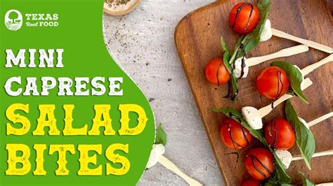 Mini Caprese Salad Bites Caprese Salad Recipe Youtube