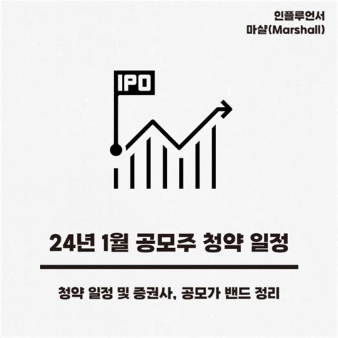 2024년 1월 현대힘스 케이웨더 이닉스 등 공모주 청약 일정 및 Ipo 종목 네이버 블로그