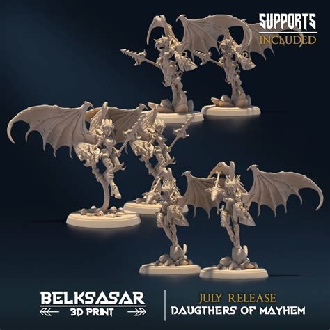 Succubus Heartripper Nude And Normal Set X3 3D Model 3D Printable