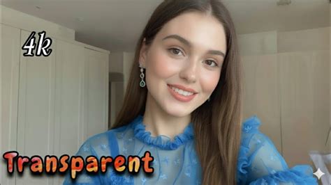 K Try On Haul See Everything Transparent Dress Lingerie Bikini