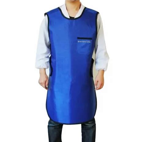 Non Woven Plain Blue Disposable Patient Apron For Hospitals Size