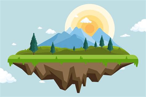 Premium Vector | Skyland