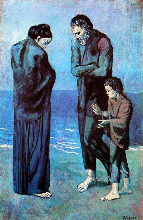 Les Pauvres Au Bord De La Mer Picasso Blue Period Picasso Art