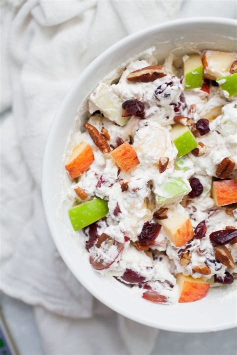 Creamy Christmas Fruit Salad - A Joyfully Mad Kitchen