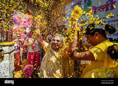 Vrindavan, India. 06th Mar, 2023. VRINDAVAN, INDIA - MARCH 6: Widows ...